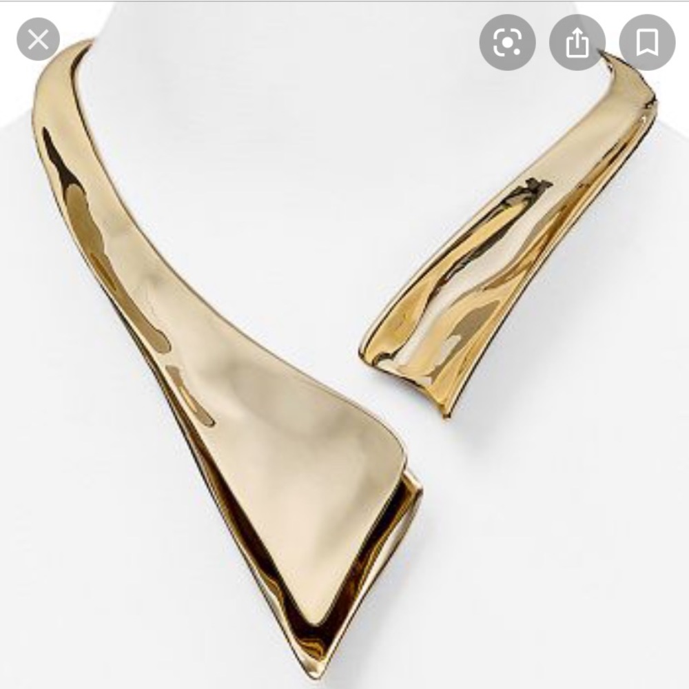 RARE! Alexis bittar liquid hinged collar necklace